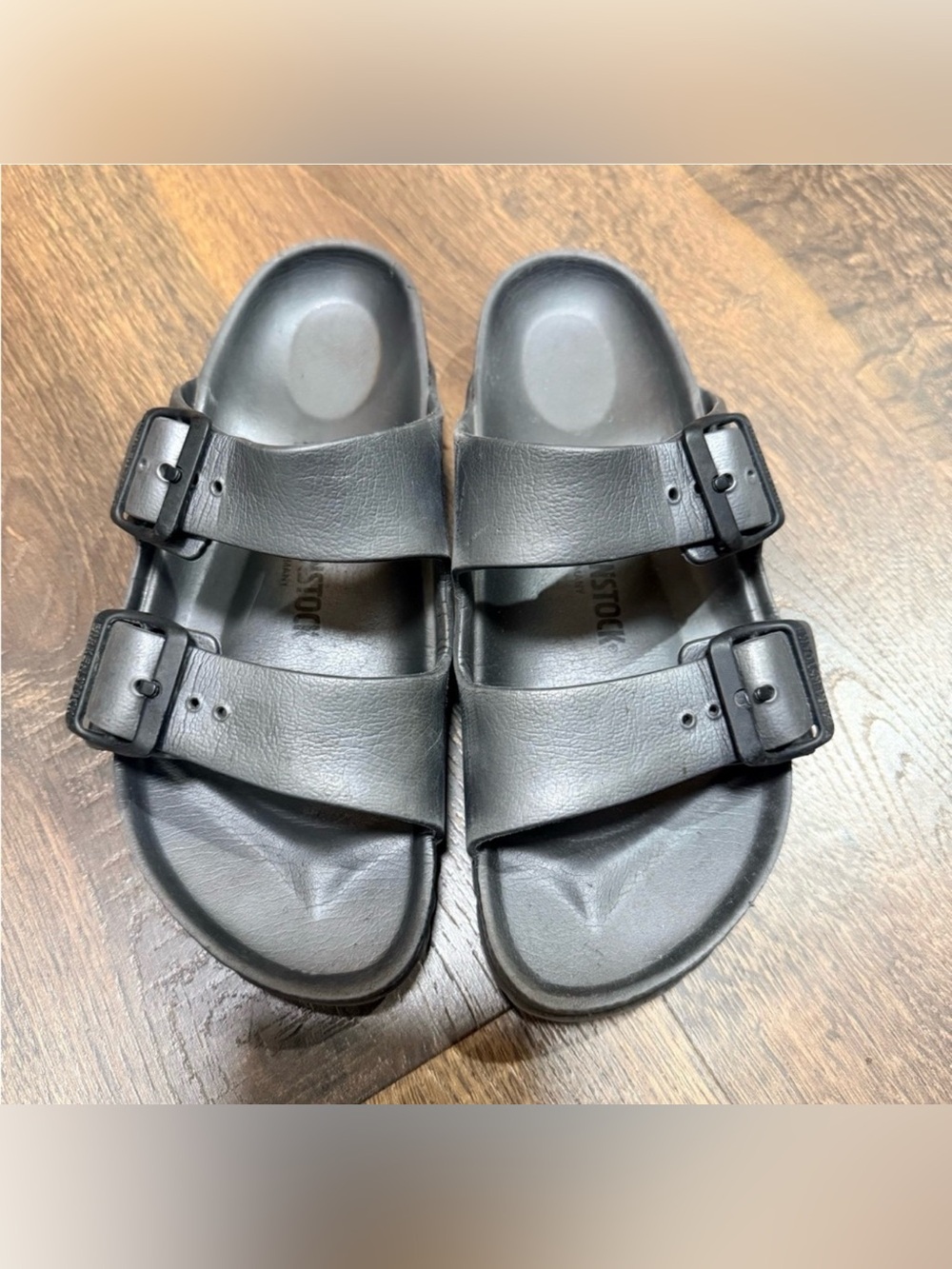 Birkenstock Black Two-Strap EVA Sandals